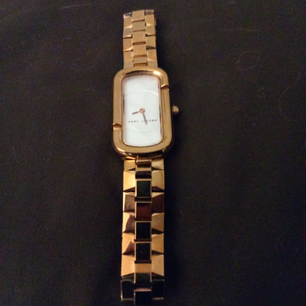 Women's brass fossil watch